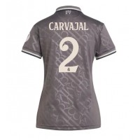 Camisa de Futebol Real Madrid Daniel Carvajal #2 Equipamento Alternativo Mulheres 2024-25 Manga Curta